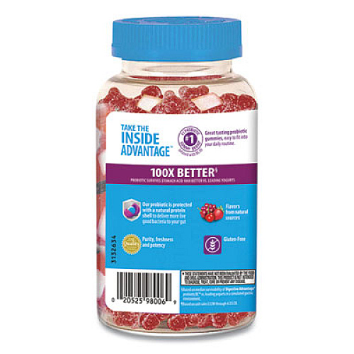 Digestive Advantage Probiotic Gummies, Superfruit Blend, 90 Count (98006)