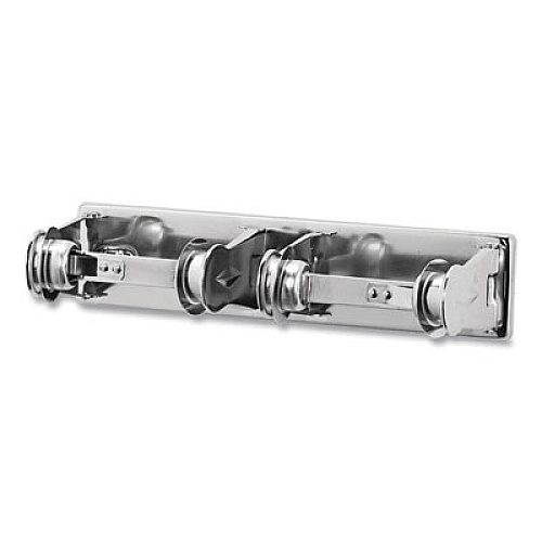 San Jamar Locking Toilet Tissue Dispenser, 12.38 x 4.5 x 2.75, Chrome (R260XC)