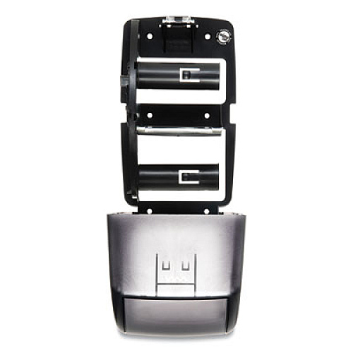 San Jamar Duett Classic Standard Toilet Tissue Dispenser, 2 Roll, 7.5 x 7 x 12.75, Black Pearl (R3500TBK)