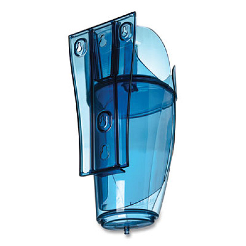 San Jamar Saf-T-Scoop and Guardian System for Ice Machines, 64 oz to 86 oz Ice Scoop, Transparent Blue (SI9000)
