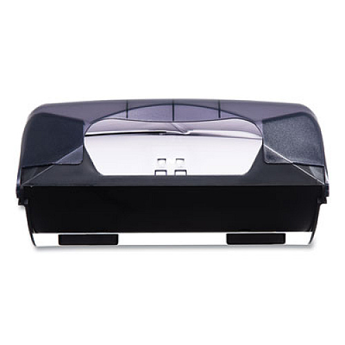 San Jamar Large Capacity Ultrafold Multifold/C-Fold Towel Dispenser, Oceans, 11.75 x 6.25 x 18, Transparent Black Pearl (T1790TBK)