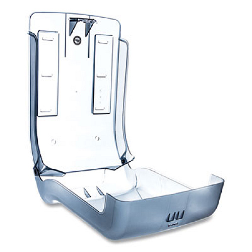 San Jamar Ultrafold Multifold/C-Fold Towel Dispenser, Oceans, 11.75 x 6.25 x 18, Arctic Blue (T1790TBL)