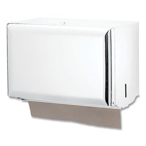 San Jamar Singlefold Paper Towel Dispenser, 10.75 x 6 x 7.5, White (T1800WH)