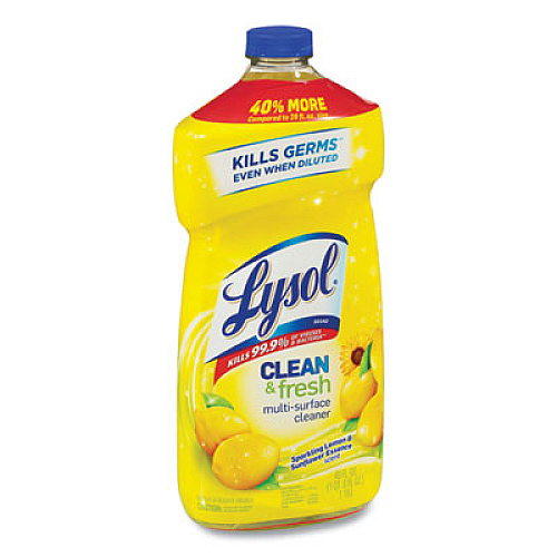 LYSOL Brand Clean and Fresh Multi-Surface Cleaner, Sparkling Lemon and Sunflower Essence Scent, 40 oz Bottle (78626EA)