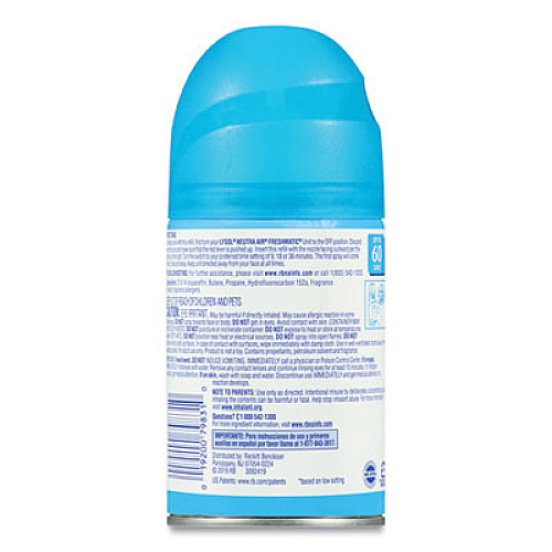 LYSOL NEUTRA AIR FRESHMATIC SPRAY DISPENSER REFILL, FRESH SCENT, 5.89 OZ AEROSOL, 6/CARTON (79831CT)
