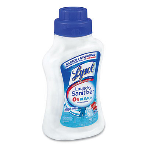 LYSOL Brand Laundry Sanitizer, Liquid, Crisp Linen, 41 oz, 6/Carton (95871)
