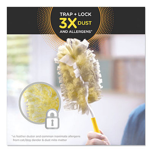 Swiffer Heavy Duty Dusters Refill, Dust Lock Fiber, Yellow, 33/Carton (99035)
