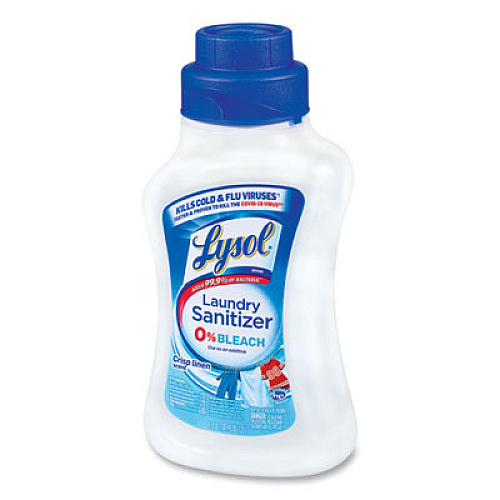 LYSOL Brand Laundry Sanitizer, Liquid, Crisp Linen, 41 oz, 6/Carton (95871)