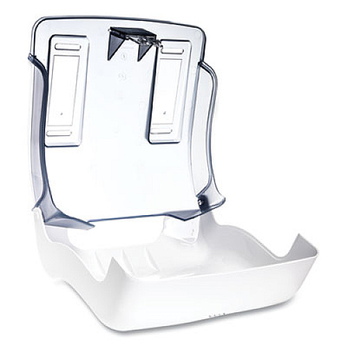 San Jamar Ultrafold Towel Dispenser for C-Fold/Multifold Towels, 11.5 x 6 x 11.5, White (T1750WH)