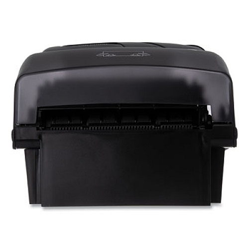 San Jamar Simplicity Mechanical Roll Towel Dispenser, 12.38 x 9.5 x 14.63, Black Pearl (T7490TBK)
