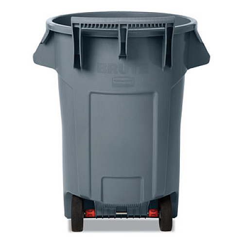 Rubbermaid Commercial Vented Wheeled BRUTE Container, 44 gal, Plastic, Gray (2131929)
