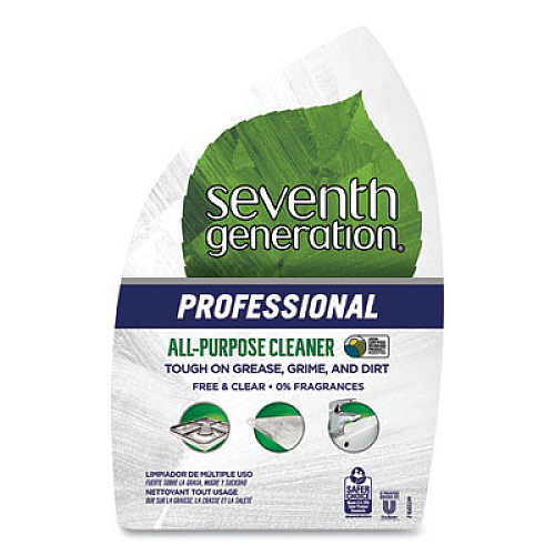 Seventh Generation Professional All-Purpose Cleaner, Free and Clear, 32 oz Spray Bottle, 2/Carton (44977CT)