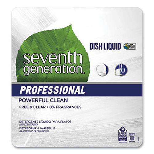 Seventh Generation Professional Dishwashing Liquid, Free and Clear, 1 gal Bottle, 2/Carton (44944CT)
