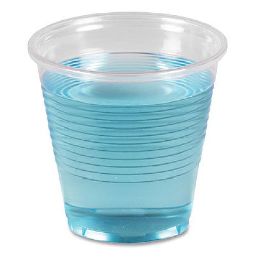 Boardwalk Translucent Plastic Cold Cups, 5 oz, 100/Sleeve, 25 Sleeves/Carton (TRANSCUP5CT)