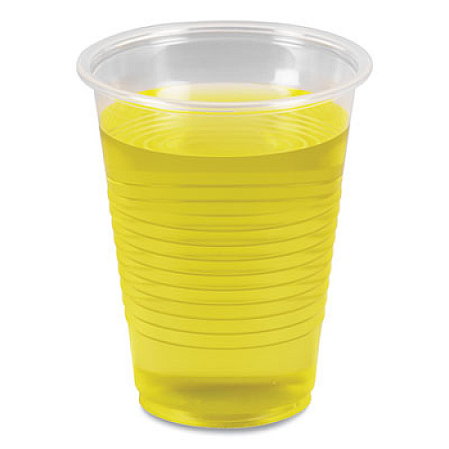 Boardwalk Translucent Plastic Cold Cups, 7 oz, 100/Sleeve, 25 Sleeves/Carton (TRANSCUP7CT)