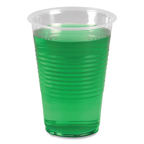 Boardwalk Translucent Plastic Cold Cups, 14 oz, 50/Sleeve, 20 Sleeves/Carton (TRANSCUP14CT)