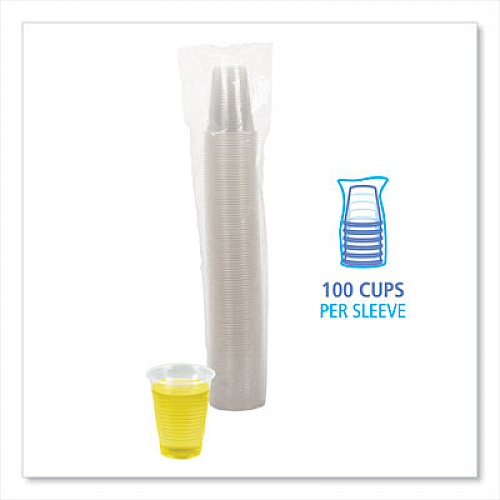Boardwalk Translucent Plastic Cold Cups, 7 oz, 100/Pack (TRANSCUP7PK)