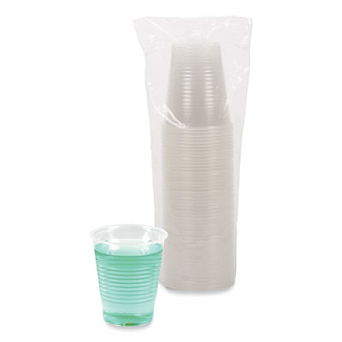 Boardwalk Translucent Plastic Cold Cups, 12 oz, 50/Sleeve, 20 Sleeves/Carton (TRANSCUP12CT)