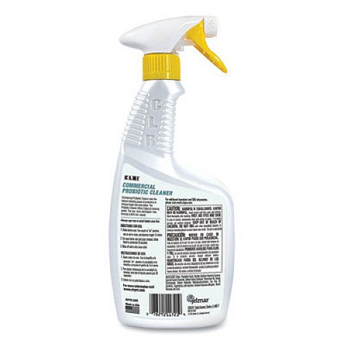 CLR PRO Commercial Probiotic Cleaner, Lemon Scent, 32 oz Spray Bottle, 6/Carton (FMCPC326PRO)