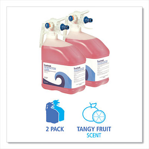 Boardwalk PDC Neutral Floor Cleaner, Tangy Fruit Scent, 3 L Bottle, 2/Carton (4814)