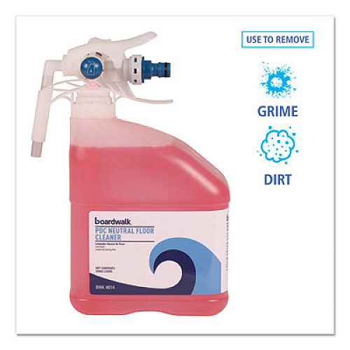 Boardwalk PDC Neutral Floor Cleaner, Tangy Fruit Scent, 3 L Bottle, 2/Carton (4814)