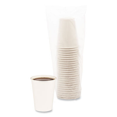 Boardwalk Convenience Pack Paper Hot Cups, 12 oz, White, 9 Cups/Sleeve, 25 Sleeves/Carton (BWKWHT12HCUPOP)