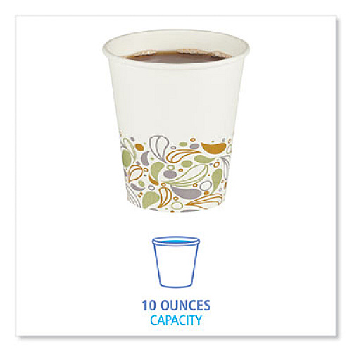 Boardwalk Convenience Pack Paper Hot Cups, 10 oz, Deerfield Print, 9 Cups/Sleeve, 29 Sleeves/Carton (BWKDEER10HCUPOP)