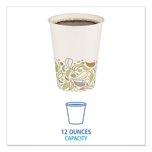 Boardwalk Convenience Pack Paper Hot Cups, 12 oz, Deerfield Print, 9 Cups/Sleeve, 25 Sleeves/Carton (BWKDEER12HCUPOP)