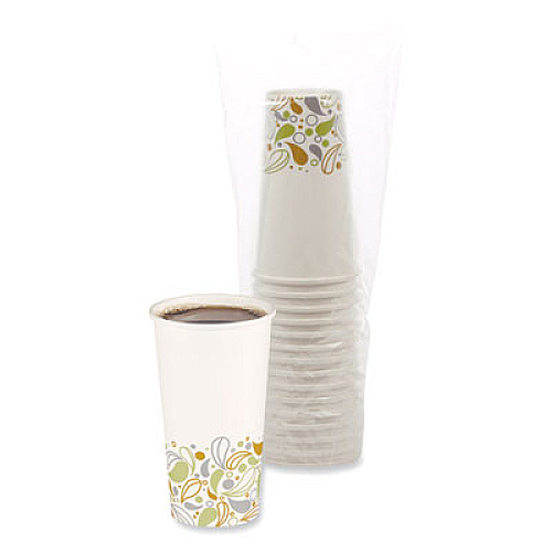 Boardwalk Convenience Pack Paper Hot Cups, 20 oz, Deerfield Print, 9 Cups/Sleeve, 15 Sleeves/Carton (BWKDEER20HCUPOP)
