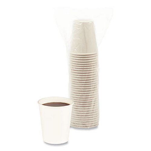 Boardwalk Convenience Pack Paper Hot Cups, 8 oz, White, 9 Cups/Sleeve, 34 Sleeves/Carton (BWKWHT8HCUPOP)