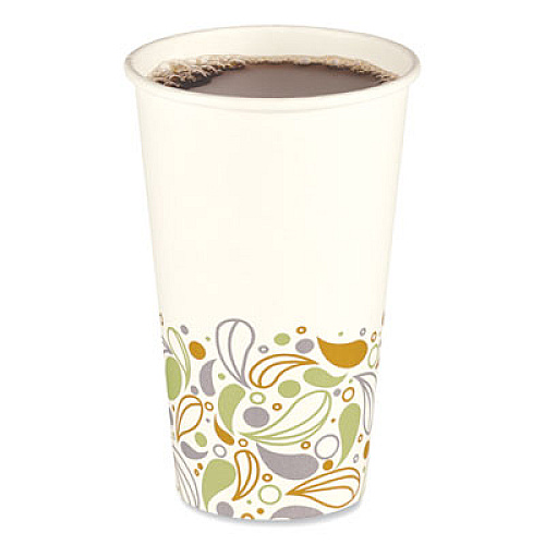 Boardwalk Convenience Pack Paper Hot Cups, 16 oz, Deerfield Print, 9 Cups/Sleeve, 20 Sleeves/Carton (BWKDEER16HCUPOP)