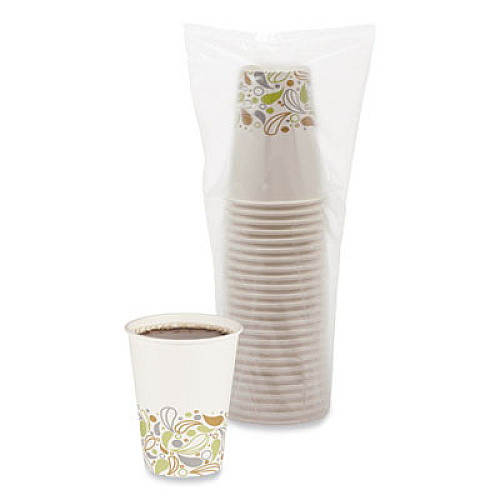 Boardwalk Convenience Pack Paper Hot Cups, 12 oz, Deerfield Print, 9 Cups/Sleeve, 25 Sleeves/Carton (BWKDEER12HCUPOP)