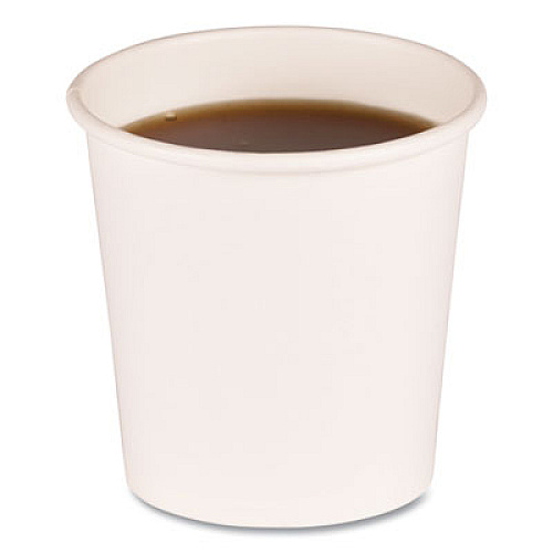 Boardwalk Paper Hot Cups, 4 oz, White, 50/Sleeve, 20 Sleeves/Carton (WHT4HCUP)
