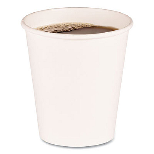 Boardwalk Paper Hot Cups, 10 oz, White, 50/Sleeve, 20 Sleeves/Carton (WHT10HCUP)