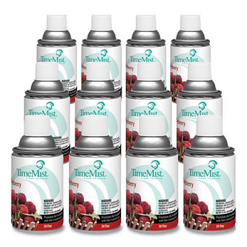 TimeMist Premium Metered Air Freshener Refill, Bayberry, 5.3 oz Aerosol Spray, 12/Carton (1042705)