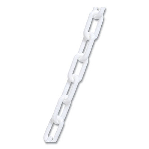 Tatco Crowd Control Stanchion Chain, Plastic, 40ft, White (12400)