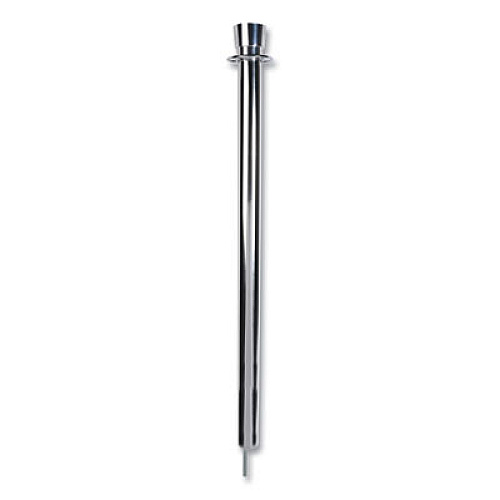 Tatco Crowd Control Posts, Chrome, 41" High, Silver, 2/Box (11000)
