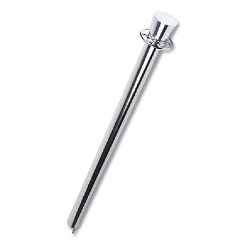 Tatco Crowd Control Posts, Chrome, 41" High, Silver, 2/Box (11000)