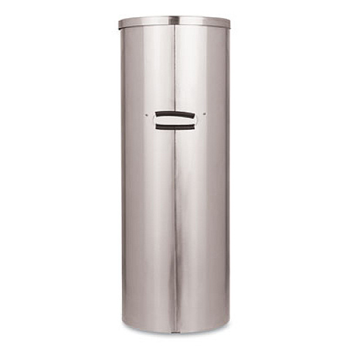 2XL Standing Stainless Wipes Dispener, 12 x 12 x 36, Cylindrical, 5 gal, Stainless Steel (L65)