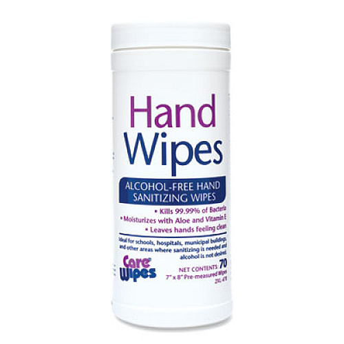2XL Alcohol Free Hand Sanitizing Wipes, 7 x 8, White, 70/Canister, 6 Canisters/Carton (470)
