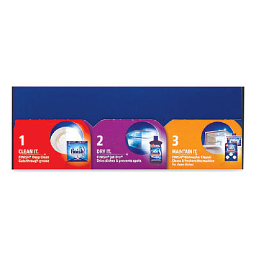 FINISH Powerball Dishwasher Tabs, Fresh Scent, 85/Box, 4 Boxes/Carton (89729CT)