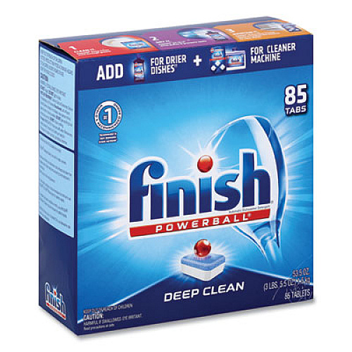 FINISH Powerball Dishwasher Tabs, Fresh Scent, 85/Box (89729)