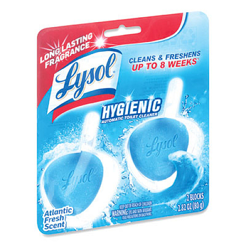 LYSOL Brand Hygienic Automatic Toilet Bowl Cleaner, Atlantic Fresh, 2/Pack (83721)
