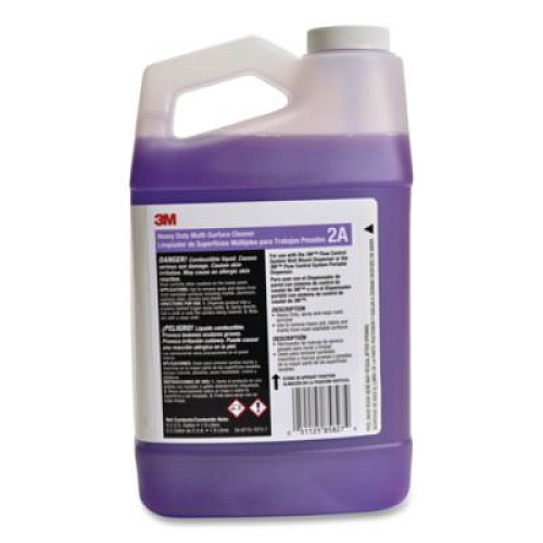 3M Heavy-Duty Multi-Surface Cleaner Concentrate, Citrus, 0.5 gal Bottle, 4/Carton (2A)