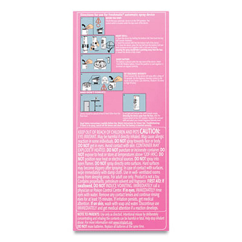 Air Wick Freshmatic Ultra Automatic Pure Starter Kit, 5.94 x 3.31 x 7.63, White, Tropical Flowers 4/Carton (88414)