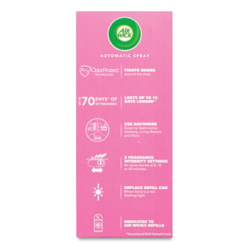 Air Wick Freshmatic Ultra Automatic Pure Starter Kit, 5.94 x 3.31 x 7.63, White, Tropical Flowers 4/Carton (88414)
