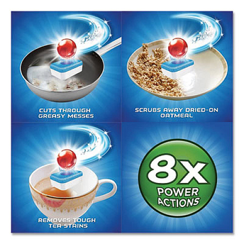 FINISH Powerball Dishwasher Tabs, Fresh Scent, 62/Box, 4 Boxes/Carton (20623CT)