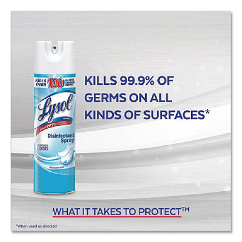 LYSOL Brand Disinfectant Spray To Go, Crisp Linen, 1 oz Aerosol Spray, 12/Carton (79132CT)