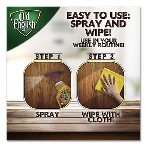 OLD ENGLISH Lemon Oil, Furniture Polish, 12oz, Spray Bottle (82888)
