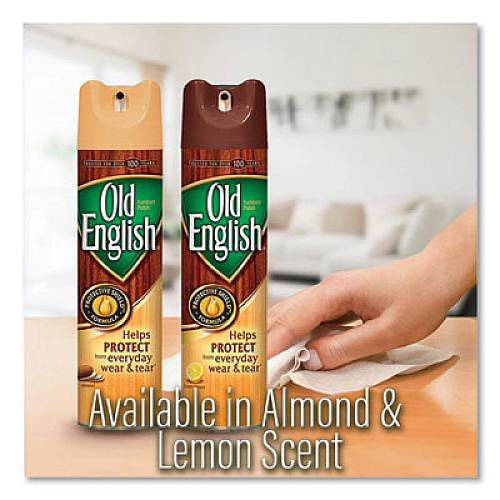 OLD ENGLISH Furniture Polish, Almond Scent, 12.5 oz Aerosol Spray (77677)